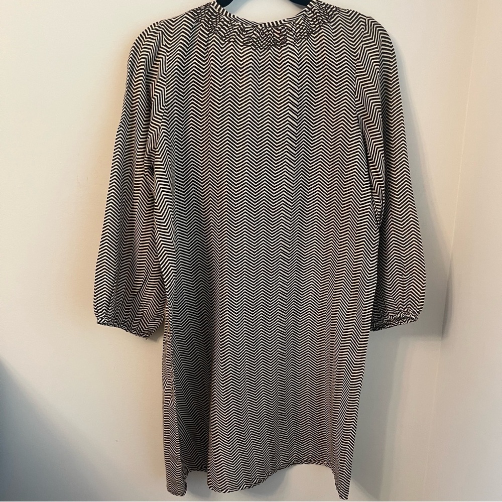 Pink Chicken Chevron Cotton Dress - XS - Picture 14 of 16
